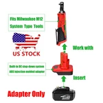 Adaptor For Makita Lxt Li-ion Battery Power Milwaukee M12 System Tools. Fixed Price $16.87.