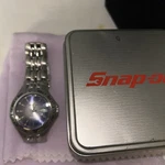 Snap-on Tools Men Fossil Watch New With Tin, Glow The Dark Hands, Date. Fixed Price $75.00.