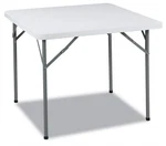 Iceberg Indestructable Classic Folding Table, Square, Platinum Granite, 200 Lbs.. Fixed Price $84.95.
