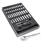 Powerbuilt 949004 Pro Tech Socket Set, Sae/metric, 47 Piece, 1/4. Fixed Price $96.99.