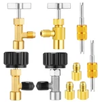 Leriton 9 Pcs R134A Adapter Tool Kit Include Self Sealing Can Tap Punct.... Fixed Price $27.23.
