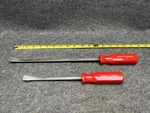 Craftsman Curved Tip Pry Bar W/ Red Handle 2PC 12" 43275 17" 43276 Made In Usa. Fixed Price $38.79.