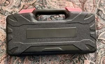 39-PIECE Black & Pink Household Tool Set Hammer, Screwdriver, Pliers, Hard Case. Fixed Price $20.00.