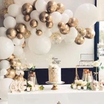Garland Arch KIT-144 Pcs White Gold Balloons-wedding Birthday Party. Fixed Price $11.49.