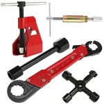 5 Pcs Angle Stop Wrench Kit Plumbing Tool, Compression Sleeve Puller For 1/2".... Fixed Price $77.40.