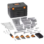 Skyshalo 450 Pc Mechanics Tool Set 1 In 3 8 2 Drive Sae Metric Sockets. Fixed Price $189.99.
