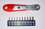 Point Star Security Bit Set Hexalobe Torx Mini Ratchet Wrench - ATK67. Fixed Price $13.99.