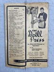 Vintage Craftsman 1954 Sears Roebuck The Drill Press Illustrated Manual 9-2921. Fixed Price $14.97.
