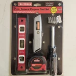 Nos Sears Craftsman 9PC General Purpose Tool Usa Tape Measure Level 34200. Fixed Price $69.85.