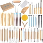 61 Pcs Ceramic Clay Tools Kit Pottery Sculpting Shapers Carving Too... Fixed Price $40.19.