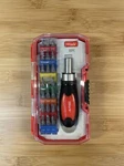 Olympia Tools Iwork Ratcheting Screwdriver Set, 76-507-N12, 22 Piece. Fixed Price $12.95.
