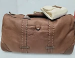 Trademark Leather Bag Travel Tote Mens Weekender Luggage With Dust Cover. Fixed Price $121.88.