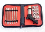15 Piece Ratchet Sockets Screwdriver Tool Kit W/zippered Faux Leather Carry Case. Fixed Price $9.95.
