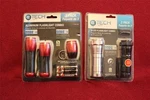 Tech 9-LED Flashlights 5 Total 2 Packs With Batteries Nip!! Aluminum. Fixed Price $14.25.