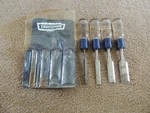 Vintage 9-36807 Craftsman Pcs Wood Chisel Set 1/4 , 1/2 3/4 Crown Logo. Fixed Price $44.00.