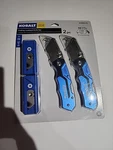 Kobalt Folding Lockback Utility Knife Set + 36 Blades - Hook Edge. Fixed Price $14.00.