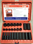 Genius Tools 26PC 3/8" Dr Master Sae Short & Deep Impact Socket Set #TF-326S. Fixed Price $83.69.