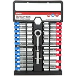 Hyper Tough Deep Socket Bit Set Ratchet Handle 1/4-IN Drive 24-PC Tools New. Fixed Price $25.85.