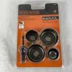 Black+decker 5-PIECE Assorted Hole Saws 71-120. Fixed Price $7.87.