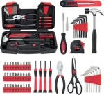 58 Piece Household Set, General Hand Kit With Plastic Toolbo. Fixed Price $27.17.