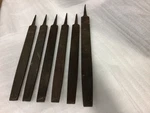 Vtg Nicholson 6 File Set 12 Flat-mill 2ND Cut & Bastard Black Diamond. Fixed Price $85.00.