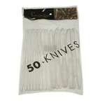 Maryland Plastics P2916CYS Sovereign Polybag Knife Clear Polystyrene 12/50. Fixed Price $42.50.