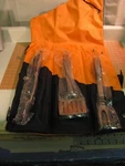 Brookstone Bbq Grill 3 Tool Set Unused New With Folding Hard Case Black Orange. Fixed Price $26.99.