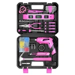 Solude Pink Tool SET,130 Piece Home Kit For Women With 3.6V. Fixed Price $51.22.