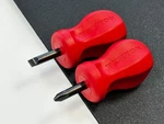 New Tekton Tools Usa Made 2PC Stubby Red Hard Handle Screwdriver Set Black Blade. Fixed Price $39.99.
