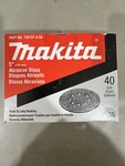 Makita 742137-A-50 5" 40 Grit Abrasive Disc Pack New In Box. Fixed Price $29.99.