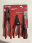 *new & Sealed* Milwaukee Screwdriver, Plier Wire Stripper Hand Tool Kit 3 Pcs. Fixed Price $34.98.