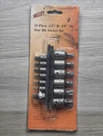 Valley TBSK-15 15PC Star Torx Bit Socket Set 1/4 3/8 Drive T10-T60 New Adapter. Fixed Price $19.99.