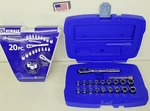 Kobalt 20 Pc 1/4" Drive Metric Sae Socket Ratchet New Old Stock 266590 Usa Made. Fixed Price $49.00.