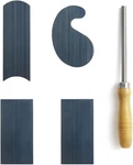 Cabinet Scraper Burnisher With 4 Piece Multi-shaped Set 2 Rectangle 1 Cu. Fixed Price $27.99.