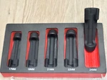 Lisle 5PC 3/8" Dr Fuel Line Socket Wrench Kit W/tray 17, 19, 21, 22 & 24MM 12090. Fixed Price $146.93.