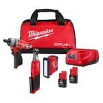 Milwaukee 2401-23B M12 Fuel 3PC Cordless Screwdriving Kit (batteries/charger). Fixed Price $281.83.