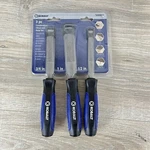 Kobalt 3PC Beaver File And Chisel Set 0489613 Blue & Black. Fixed Price $19.99.