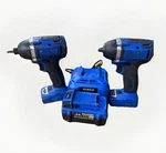 Kobalt 3/8" Brushless Impact Wrench Drill Set Kid Kiw 3824B-03 Battery Charger. Fixed Price $158.00.