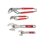 Milwaukee Pliers Wrench Set Adjustable Straight Jaw Comfort Grip Rust Proof. Fixed Price $66.42.