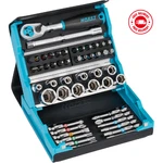 Hazet 2200SC-2 Smartcase 50-PIECE Tool Socket Set Drive Hexagon And Square 6.3MM. Fixed Price $200.00.