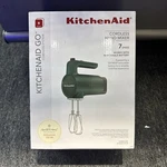Kitchenaid KHMR762SE Cordless Speed Hand Mixer Shaded Palm. Fixed Price $120.00.