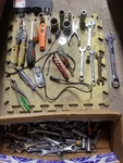 117 Piece Tool Set Hole Punch Pliers Wrenches Test Light 1/4 3/8 1/2 Sockets. Fixed Price $37.50.