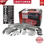 Craftsman 450 Pc Mechanics Tool Set Ratchet, Socket, Wrench Kit Sae & Metric. Fixed Price $308.00.