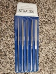 Strauss Piece Diamond Pattern File Set 5-1/2" 170/200GRIT 2112 2132 2142 2152. Fixed Price $73.00.