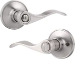 Gobrico Privacy Bedroom Bathroom Door Lever Handles Lock Satin Nickel. Fixed Price $19.95.