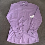Bar Iii Men's Dress Shirt 14-14.5 Slim-fit Stretch Purple Solid Botanical. Fixed Price $8.44.