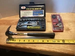 Iit 8 Oz Hammer 17 Piece 1/4IN. Socket Set & 14 Led Precision Screwdriver. Fixed Price $14.67.