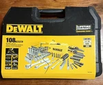 Dewalt Driver Bits Ratchet Socket Hex Keys Mechanics Tool Set Chrome 108 Piece. Fixed Price $70.00.