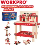 Workpro Wooden Workbench Kit Kids Tool Building Toy Set Gift For Toddlers. Fixed Price $53.99.