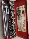 Rare Vintage Craft Industrial Tool Giant Socket Set Farm And Industry. Fixed Price $175.99.